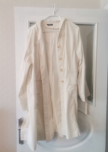 Düğmeli Beyaz Ceket...... - Görsel 4