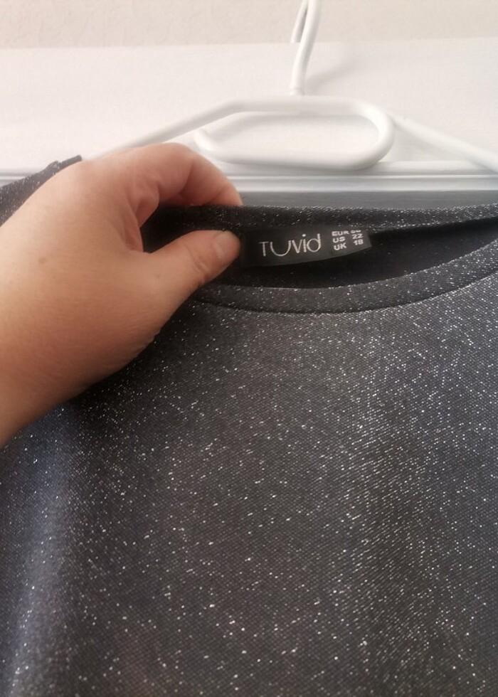 Tunik Simli gri güpürlü...(Abiye) - Görsel 3