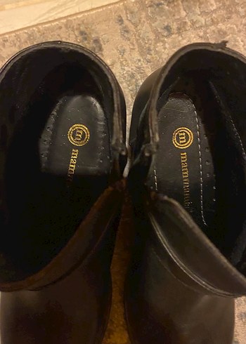 Orjinal mammamia Kemer Detaylı Kadın Deri Topuklu Bot - Görsel 9