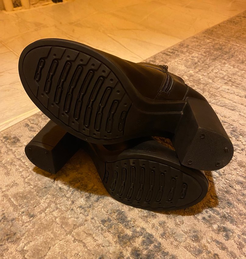 Orjinal mammamia Kemer Detaylı Kadın Deri Topuklu Bot - Görsel 3