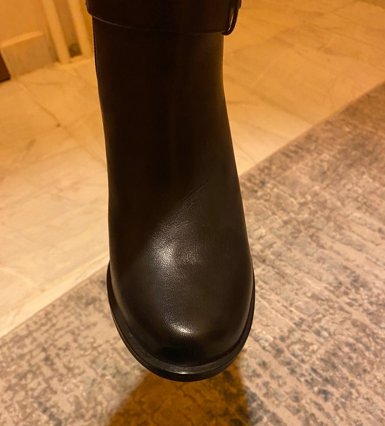 Orjinal mammamia Kemer Detaylı Kadın Deri Topuklu Bot - Görsel 2