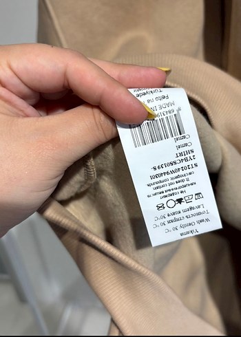 Setre Bej Kadın Kapüşonlu Sweatshirt