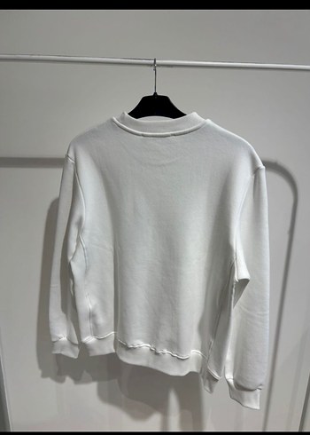 Setre Beyaz Oversize Crew Neck Sweatshirt