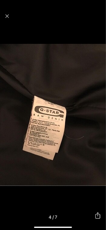 m Beden siyah Renk Orjinal G_star raw