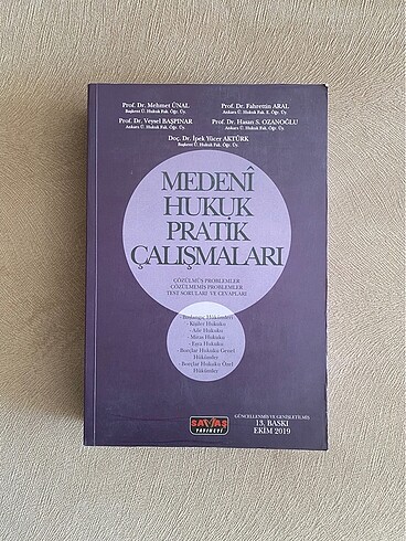 Medeni hukuk pratik çalışma kitabı