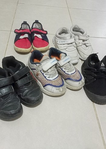Adidas Gri Beyaz Erkek Çocuk Spor Ayakkabı Velcro