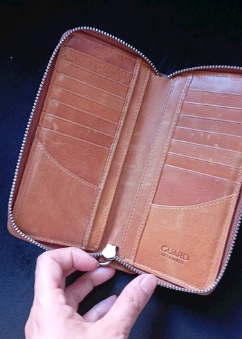 Diğer Parlak Camel Kadın Cüzdan