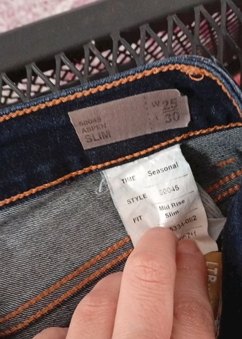 Kadın Koyu Kahverengi Midi Kot Pantolon - Görsel 3