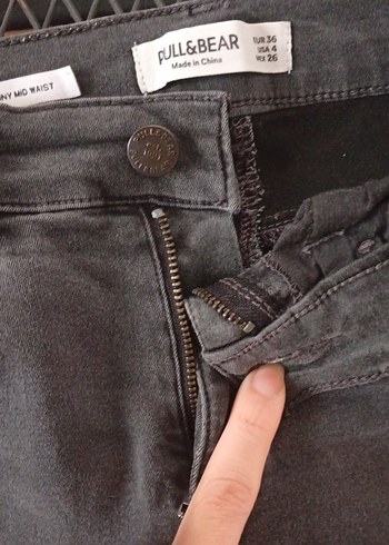 Gri Kadın Denim Pantolon - Görsel 2