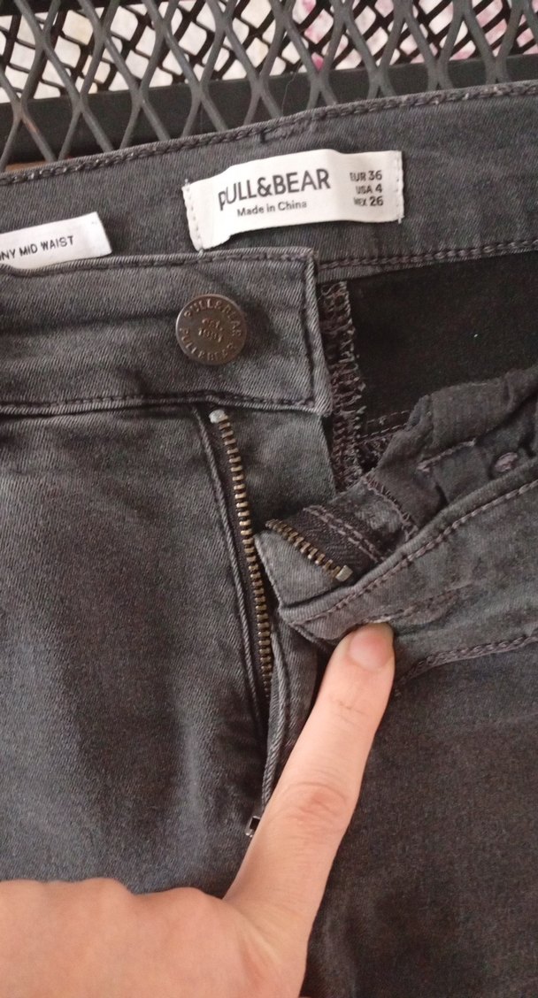 Gri Kadın Denim Pantolon - Görsel 2