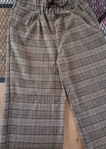 Kadın Gri Pilili Midi Kumaş Pantolon - Görsel 2