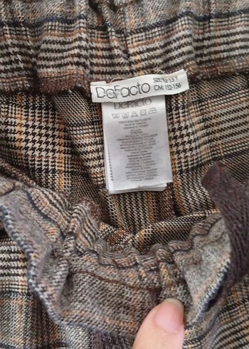 Kadın Gri Pilili Midi Kumaş Pantolon - Görsel 3