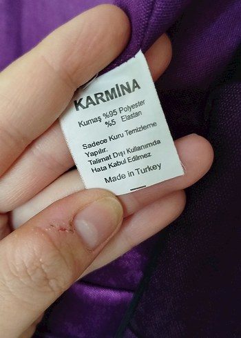 Parlak Mor Pul Detaylı Uzun Kadın Abiye Elbise - Görsel 6