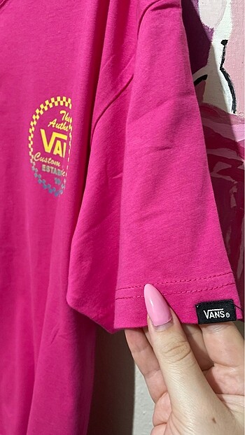 l Beden pembe Renk Vans The Authentic T-Shirt