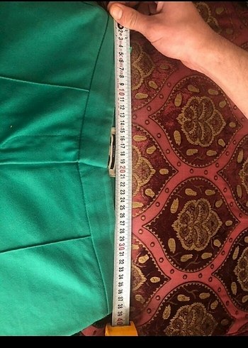 Su Yeşili Kumaş Pantolon - Görsel 7