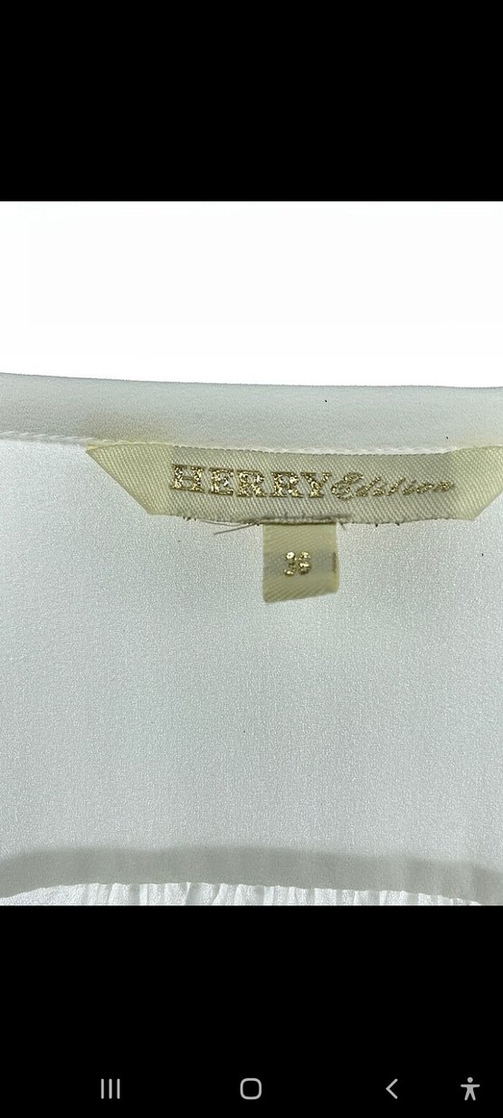 HERRY- Beyaz V Yaka Düğmeli Kadın Gömlek - Görsel 4