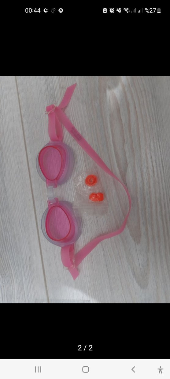 Pembe Elastik Yüzücü Gözlüğü - Görsel 2