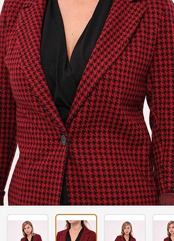 Armonika kazayagı desenli ceket - Görsel 2