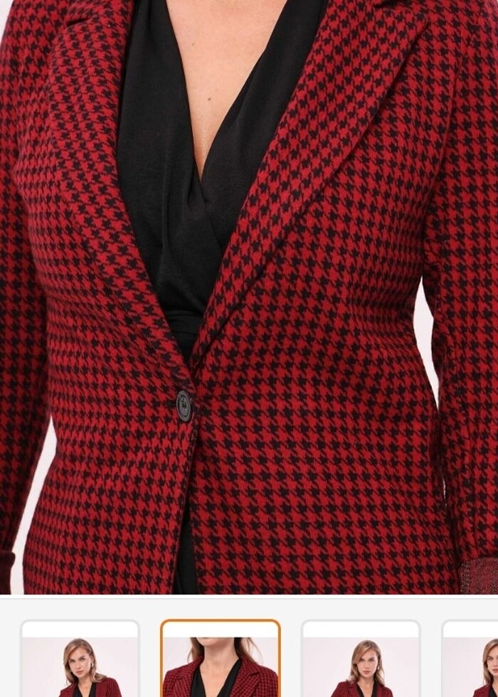 Armonika kazayagı desenli ceket - Görsel 2