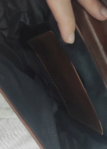 Beden Kahverengi Deri Kadın Çanta Acı Kahve