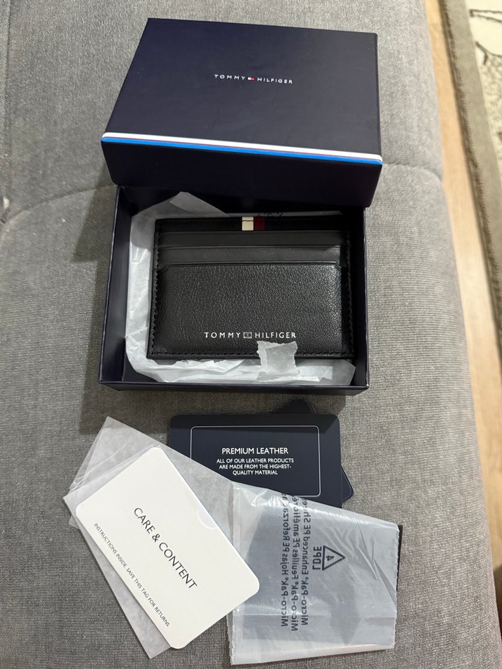 Tommy Hilfiger Deri Kartlık Orijinal Sıfır Kutulu - Görsel 3