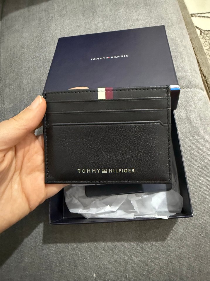 Tommy Hilfiger Deri Kartlık Orijinal Sıfır Kutulu - Görsel 4