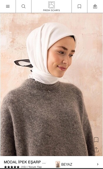 Freshscarf pamuk eşarp