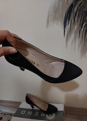 Lacivert topuklu ayakkabı - Görsel 6