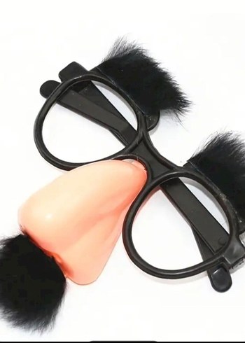 Siyah Sahte Kirpik ve Komik Gözlük Seti - Görsel 5