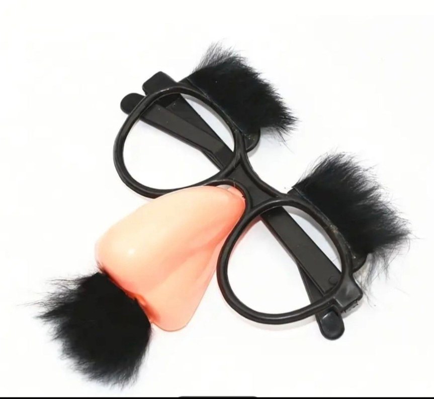 Siyah Sahte Kirpik ve Komik Gözlük Seti - Görsel 5