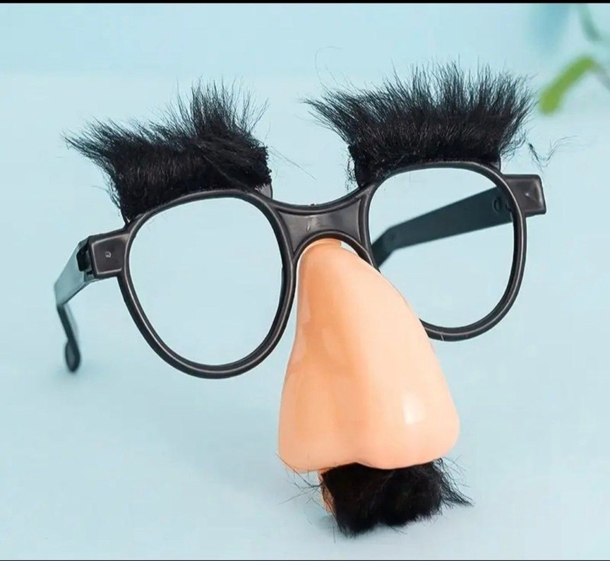 Siyah Sahte Kirpik ve Komik Gözlük Seti - Görsel 2