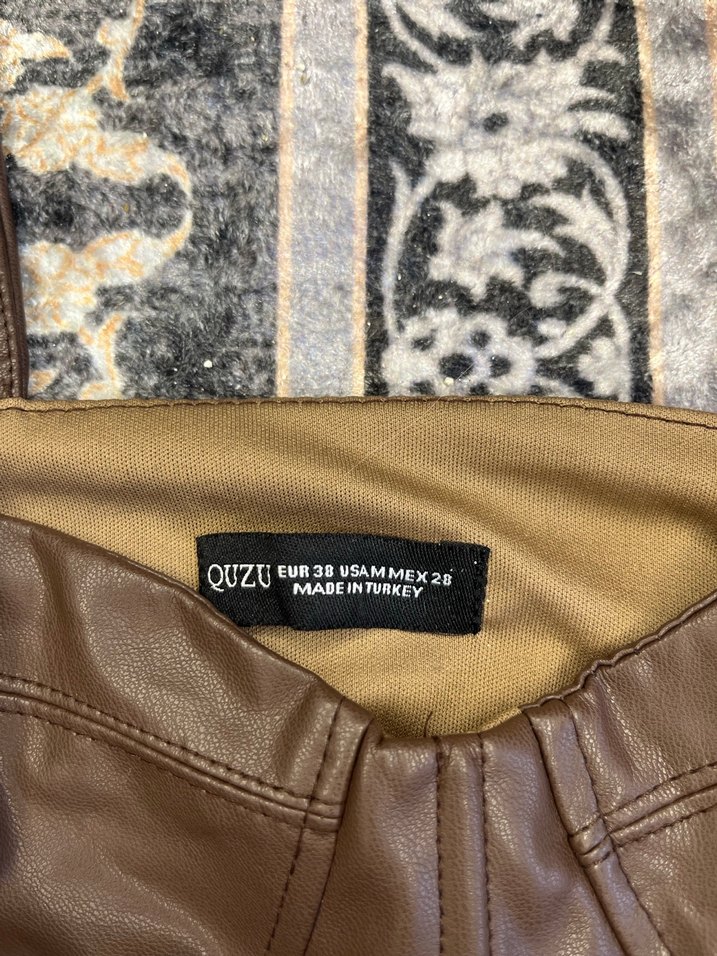 Kahverengi Deri Büstiyer - Görsel 5