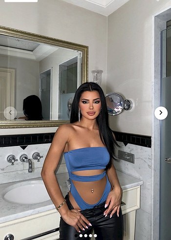 Pembe Dekolteli Kadın Body - Görsel 3