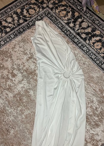 Beyaz pareo elbise - Görsel 2