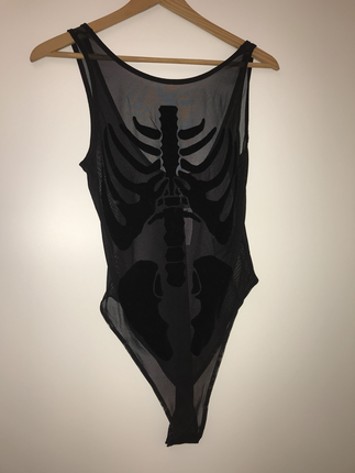s Beden H&M transparan iskelet body 