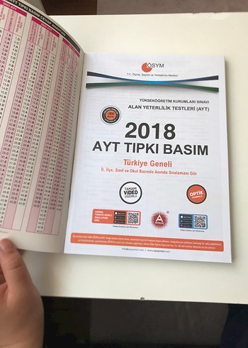 Beden AYT Alan Yeterlilik Testleri Çıkmış Sorular Kitabı