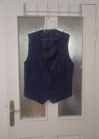 Diğer Düğmeli Siyah Erkek Yelek