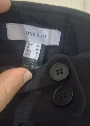 Kadın Siyah Mini Kemerli Bermuda Şort - Görsel 5