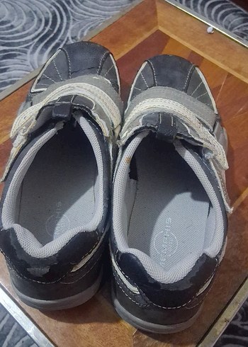 Gri Erkek  Spor Ayakkabı Tokalı - Görsel 3