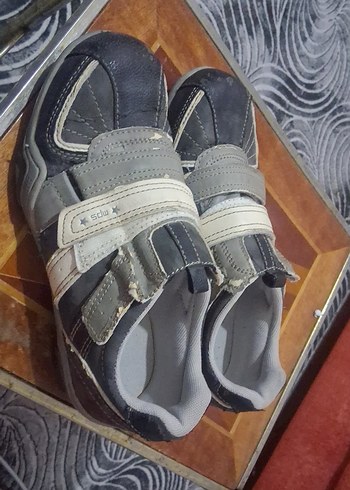 Gri Erkek  Spor Ayakkabı Tokalı - Görsel 4