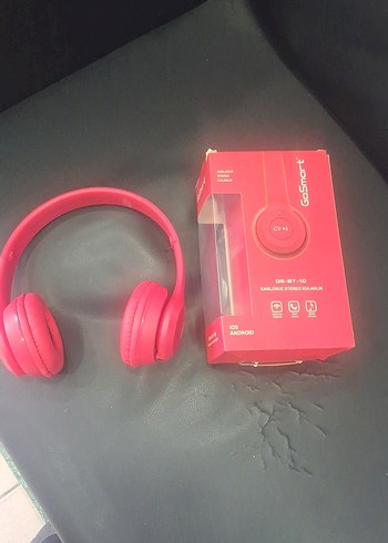 Kırmızı Kablosuz Kulaklık - Görsel 2