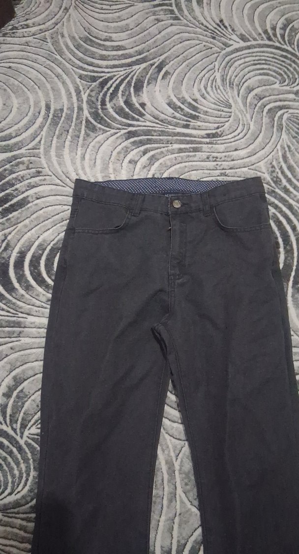 Gri Erkek Denim Pantolon Regular Fit - Görsel 2