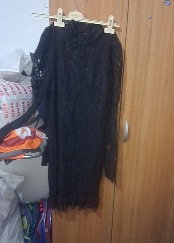 bayan dantelli elbise. en 35 boy 90 - Görsel 4