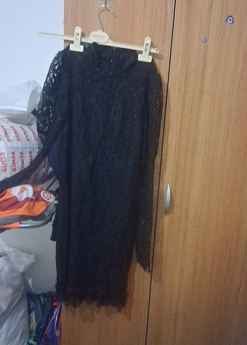 bayan dantelli elbise. en 35 boy 90 - Görsel 3