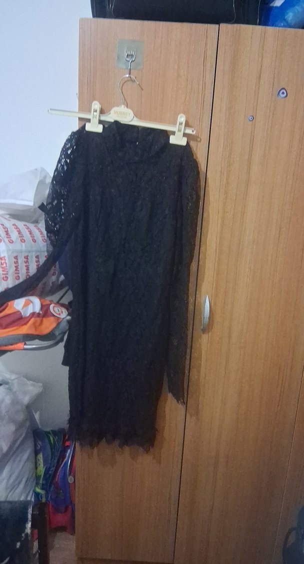 bayan dantelli elbise. en 35 boy 90 - Görsel 3