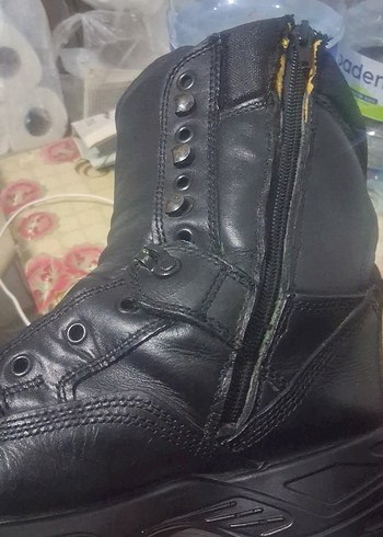 Tokalı Siyah Erkek Biker Botları - Görsel 2