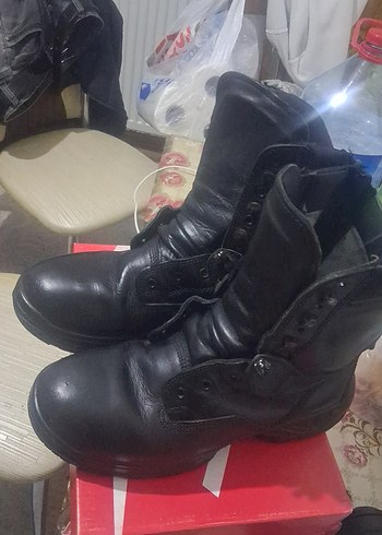 Tokalı Siyah Erkek Biker Botları - Görsel 3