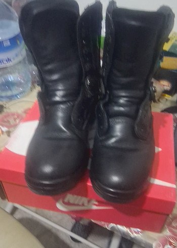 Tokalı Siyah Erkek Biker Botları - Görsel 5