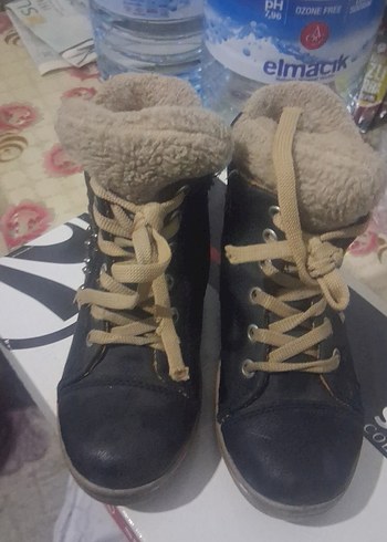 Kahverengi Kürklü cocuk  Dolgu Topuk Bot - Görsel 7