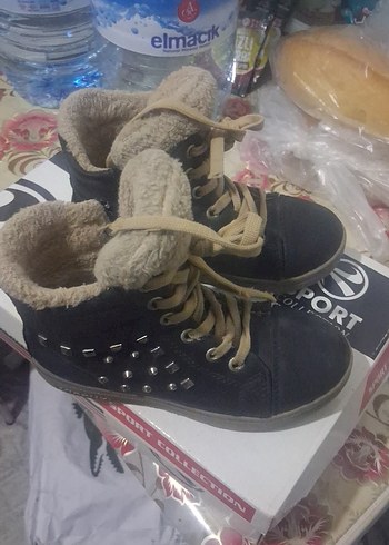 Kahverengi Kürklü cocuk  Dolgu Topuk Bot - Görsel 2